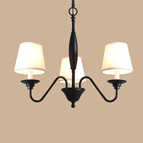 Lustre de chambre europeen en fer de style pastoral moderne et elegant