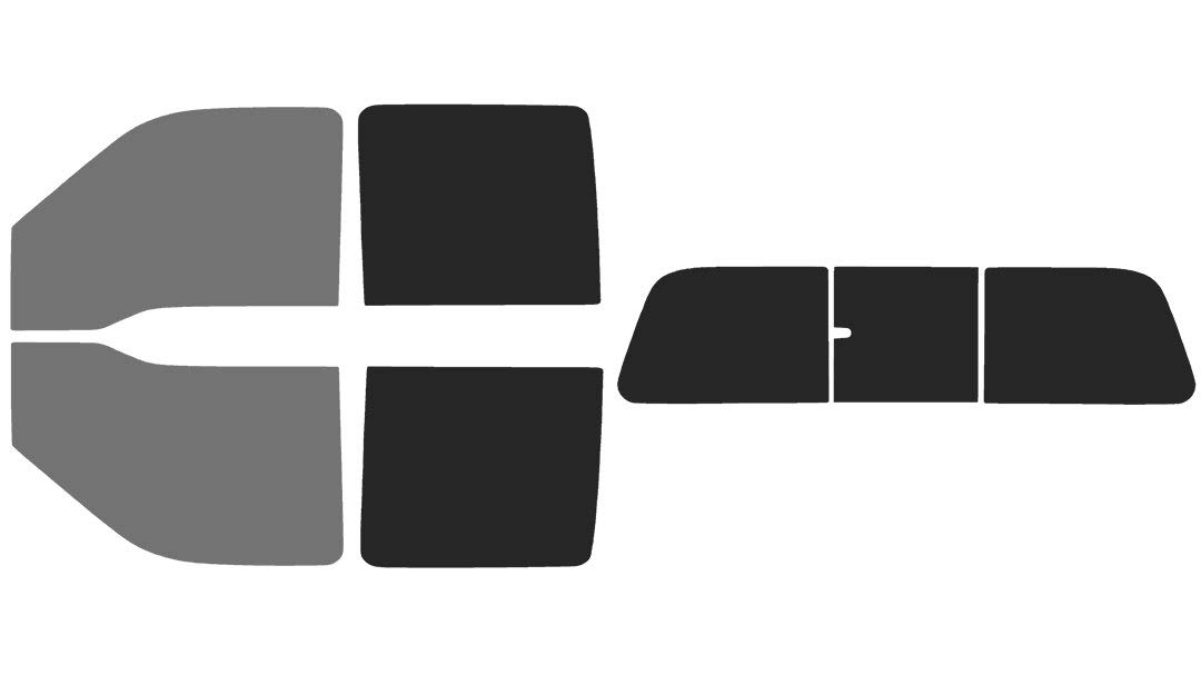 The Tint Effect Precut Window Tint Kit Compatible with Ford F-250 F-350 Super Duty Crew Cab Truck (2008-2016)(Full:: 45% Front / 15% Rear &amp; 3 piece Manual Slider Rear) Automotive Film