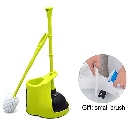 Brosse toilettes compacte avec plongeur kit combiné et support de dragage WC