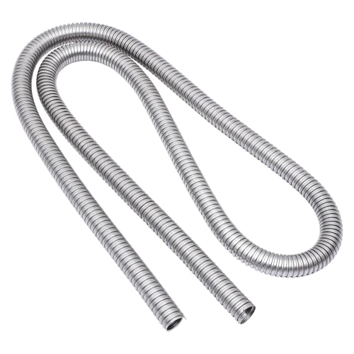Gaine de câble en acier inoxydable 304 argenté pour gestion des fils de bureau et TV