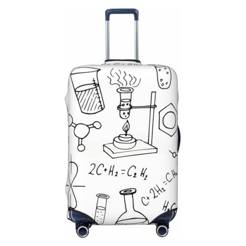 Chemistry Print Print Luggage Suitcase Covers Elastic Washable Luggage Protector Luggage Covers For Suitcase