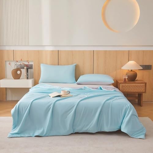 Edredón reversible liso para evitar el calor agobiante en la cama 2