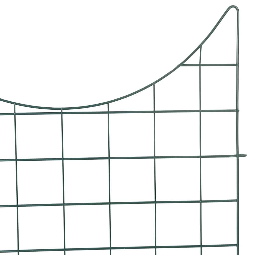Set di 8 recinzioni per stagno, verde, 50 x 80 cm, in acciaio, design moderno, robusta recinzione in acciaio per giardino, laghetto e terrazza, facile da montare, adatta anche come recinzione