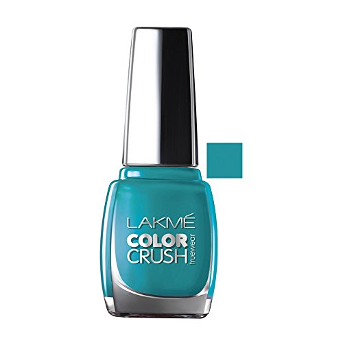 Image of Lakme True Wear Nail Color, Reds & Maroons 401, 9 ml and Lakme True Wear Color Crush Nail Color, Blue 27, 9ml