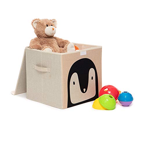 Caixa Organizadora Infantil Com Tampa - Pinguim