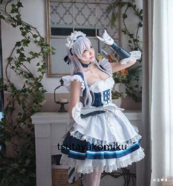 ベルファスト　コスプレ衣装+ウィッグ　メイド服　アズレン Amazon.co.jp: アズールレーン ベルファスト コスプレ衣装 風 靴