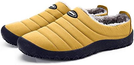 ASLISA Mens Womens House Slippers Snow Winter Outdoor Indoor Anti-Slip Slippers