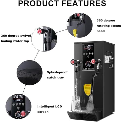 Montalatte elettrico e a vapore, touch screen a LED per un latte, un cappuccino e un latte di noci perfetti, schiumatore rapido