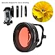 58mm Rotfilter, Action Kamera Tauchfilter mit 16-facher Makro Nahlinse für Hero 9-Sportkamera, Unterwasser Tauchfotografie Zubehör aus Optischem Glas