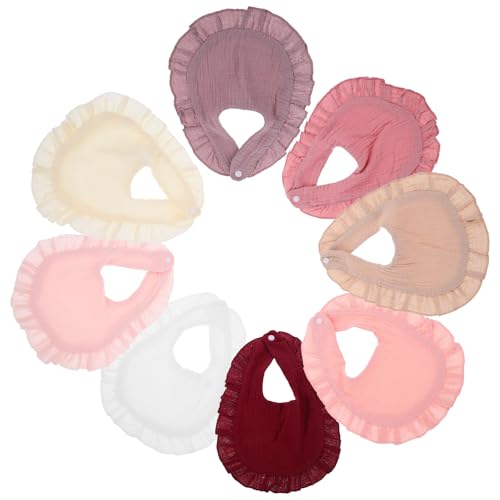 Bavoirs anti-bave bébé coton absorbant bavoir poussée dentaire naissance nourrisson lot de 8