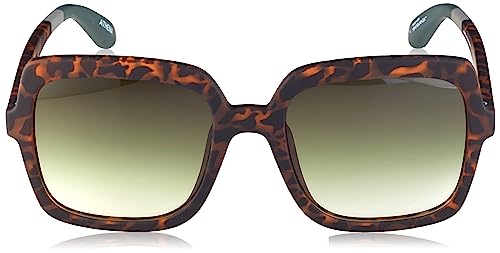 TOMS Women's Square Sunglasses, Matte Blonde Tortoise, 56-20-1482
