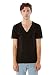 American Apparel  Unisex Fine Jersey Short Sleeve V-Neck, Black, Medium