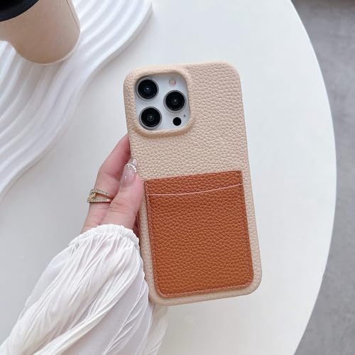 Étui portefeuille en cuir iPhone 13 et 14 fini les poches pleines avec fentes cartes