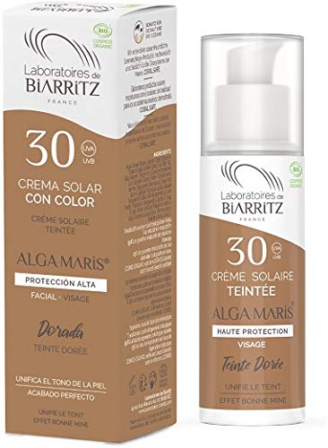 Alga Maris - Lab. Biarritz Crema Facial Color Dorado Spf30 50Ml. 50 ml