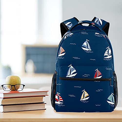 Sac à dos d'école pingouin multicolore pour ordinateur portable grand format - 6