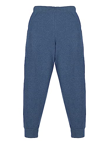 Image of KiddoPanti 100% Cotton Track Pants for Boys & Girls | Soft Single Jersey Fabric | Elastic Waist with Drawcord | Full Length with Rib Hem & Pockets | Joggers and Lowers for Kids