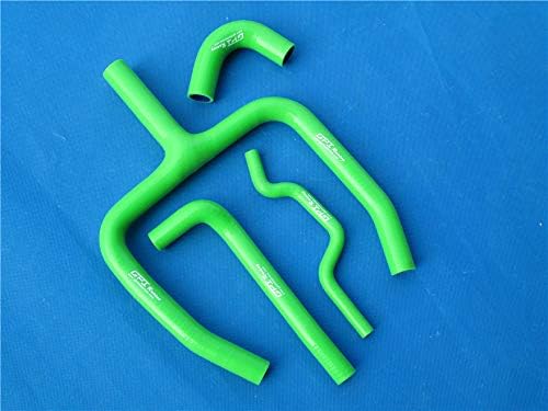 Silicone Radiator Hose Y KIT For Kawasaki KXF250 KX250F 2009-2014 10 2013 (green)