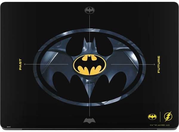 Skinit Decal Laptop Skin Compatible with MacBook Pro 16in (2021) - Officially Licensed Warner Bros The Flash Movie: Batman Multiverse Logos Design