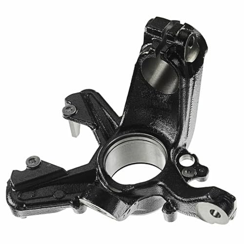 Image of Detroit Axle - Front Right Steering Knuckle for Volkswagen 1999-2005 Jetta, 2000-2007 Golf, 1999-2010 Beetle, Passenger Side Steering Knuckle Assembly 2001 2002 2003 2004 Replacement