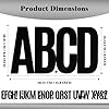BINLINHONGO 74 Large Alphabet Stickers, 14 Sheets 6 Inches Self-Adhesive Vinyl Letter Sticker Decals for Mailbox, Doors, Trucks, Trash Cans, Suitable for Indoor and Outdoor - Black #1