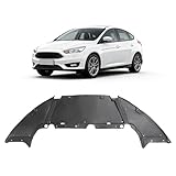 ALMULOO Front Lower Engine Splash Shield Compatible with 2012-2014 Ford Focus SE/SEL/Titanium 4-Door S/Hatchback/Sedan 2015-2018 Ford Focus Electric Replacement for FO1228119 Under Cover Guard Black