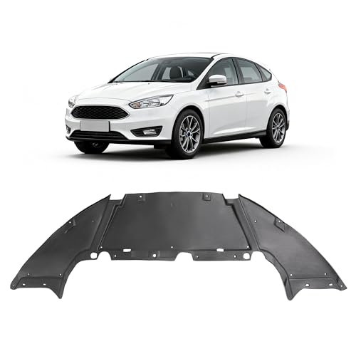 ALMULOO Front Lower Engine Splash Shield Compatible with 2012-2014 Ford Focus SE/SEL/Titanium 4-Door S/Hatchback/Sedan 2015-2018 Ford Focus Electric Replacement for FO1228119 Under Cover Guard Black