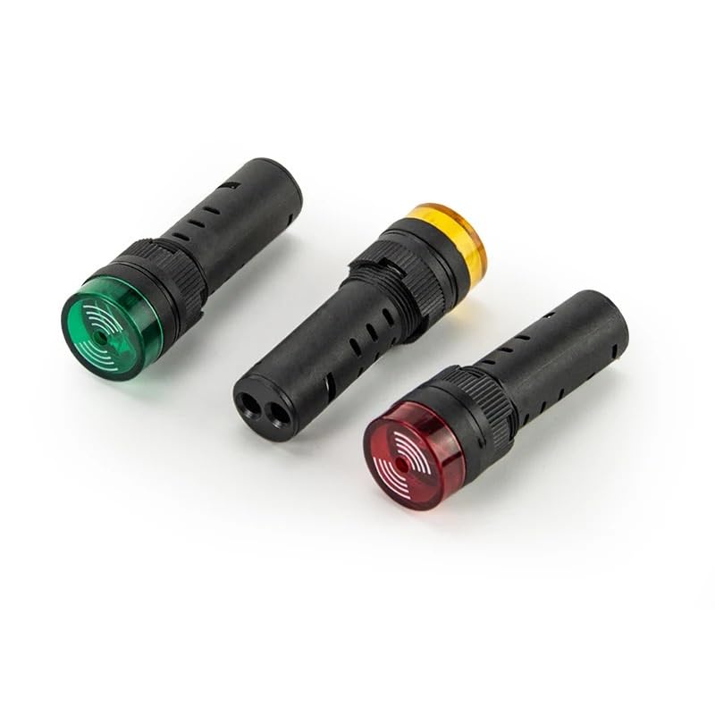 10pcs AD16-16SM Red ACDC12V 16mm LED Flash Alarm Indicator Buzzer