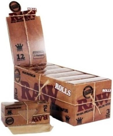RAW King Size Classic Natural UNREFINED Rolling Papers - 24 Rolls by Trendz - Image 3