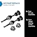 TRQ Front CV Axle Assemblies Wheel Bearing and Hub Assemblies 4 Piece Compatible with 1990-1996 Chevrolet S10 1990-1994 S10 Blazer 1995-1996 Blazer 1991-1996 GMC Sonoma 1992-1996 Jimmy 1991 Syclone