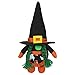 Halloween GNOME en Peluche Décor À La Main Écologique Portable Durable Rudolph sans Visage Poupée pour la Fête À La Maison(Witch)