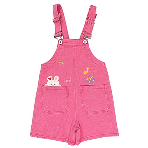 Image of Peacolate 3-11T Little&Big Kids Girls Jumpsuit&Rompers Bib Overalls Colorful Tie-dye Shortalls Suspender Shorts Jeans Pants