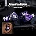 Linsoul Kiwi Ears Quartet 2DD+2BA Hybrid In-Ear Monitor, HiFi Earphones with Hand-crafted Resin Shell, Detachable OFC Silver-plated IEM Cable for Audiophile Musician DJ Studio Gaming (Purple, Quartet)