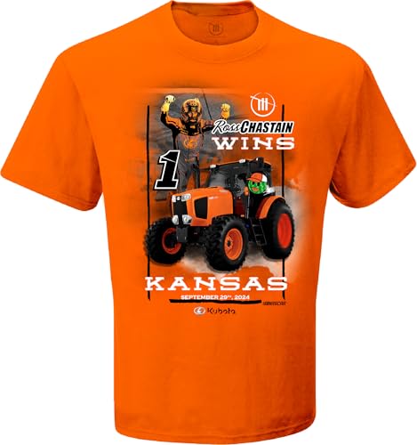 Camiseta de Ross Chastain Ganador en Kansas Speedway 2024 de NASCAR