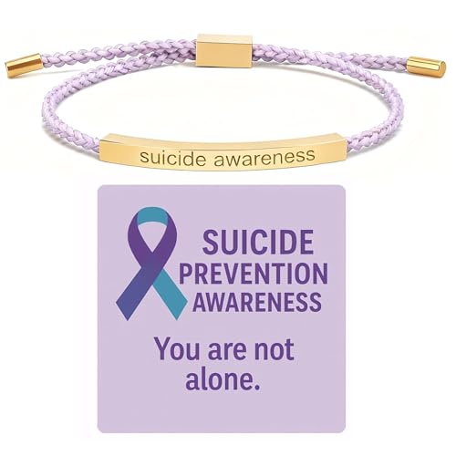 72ore Suicide Awareness Bracelet For Women Men Motivational Jewelry Suicide Prevention Awareness Bracelets Awarenesss Items