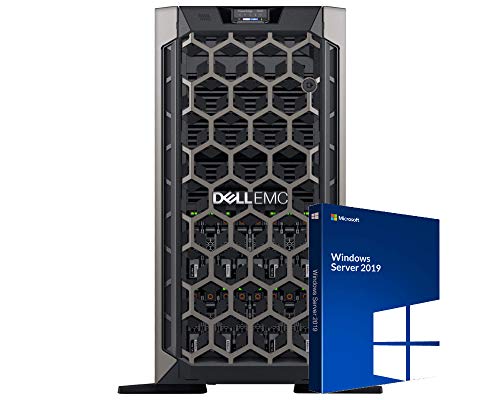 Dell PowerEdge T440 Tower Server with 2 Intel Silver 4110 CPUs, 128GB DDR4 RAM, 16TB 12Gb SAS HDDs, RAID, Windows 2019 (Renewed)
