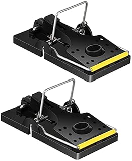 JONSUNG Professional Rat Trap 2 Pack, Extra Large Mouse Trap for Various Sizes of Rodents, Big Size Heavy Duty Reusable Snap Traps Kill Instantly, High Sensitive UK Catcher, Indoor & Outdoor