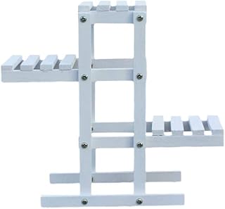 BESPORTBLE Suporte para plantas de madeira para padeiros, suporte para vasos de flores de 3 níveis, prateleira de canto para exibição de plantas, prateleiras organizadoras para varanda, jardim, pátio, sala de estar, vaso de flores