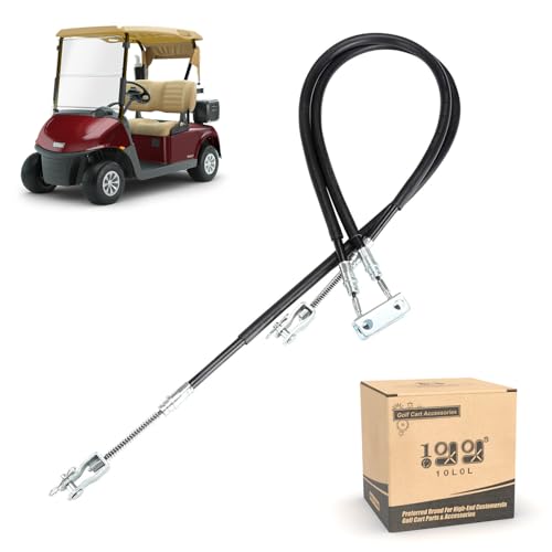 9.99WORLD MALL Golf Cart Brake Cable Stainless Steel Core for EZGO TXT 1994 & up or EZGO TXT Marathon Medalist, Golf Cart Driver & Passenger Side Brake Cable 70716-G03 70273-G03 70969-G03