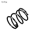 uxcell Compression Spring - 1.2mm Wire Dia, 13mm OD, 15mm Free Length Spring Steel Extension Spring,Black,10Pcs