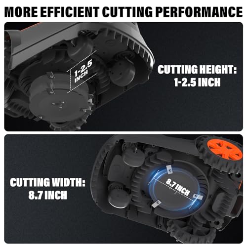 MAXLANDER Robot Lawn Mower, Automatic Robot Mower APP Controlled with Schedule, Self-Charging, Bluetooth/Wi-Fi Connected Robotic Lawn Mowers, Covers up to 1/3 Acre (15069 sq ft) - Image 3