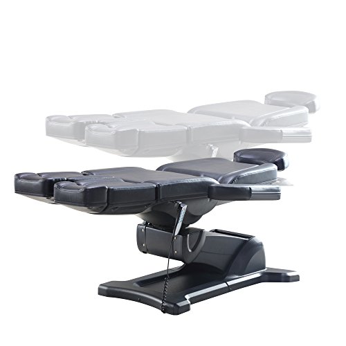 Beauty Full Electrical 5 Motor Podiatry Chair Facial Massage Dental Aesthetic Reclining Chair All Purpose Bed With Split Leg - Libra Black #TOP1