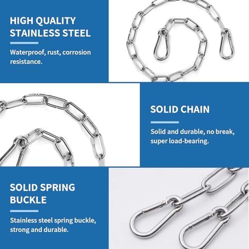 Asheyya 2PCS Stainless Steel Chain - Image 4