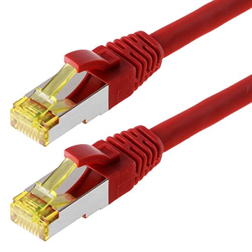 HELOS Câble Patch Cat 6a 20 m Rot