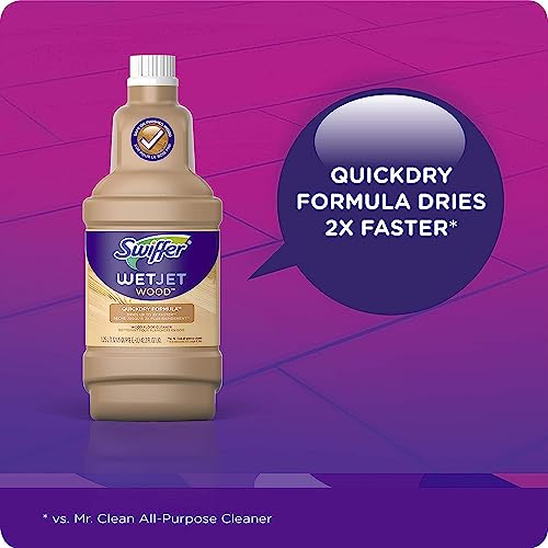 Swiffer Wetjet Wood Floor Cleaner Solution Refill, 42.2 Fl Oz (Pack Of 2) #TOP4