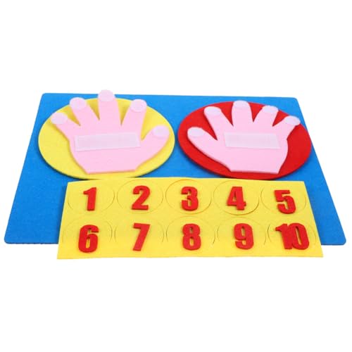 AOKWAWALIY Practical Math Board Preschool Teaching Kids Plaything Felt Math Board Kids Math Board Kids Supplies add and Subtract Board Toy Digital Board Non-Woven Toddler