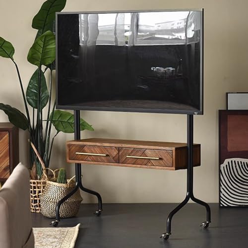 Soporte móvil para TV ajustable con ruedas para 45-75 pulg. miniatura 1