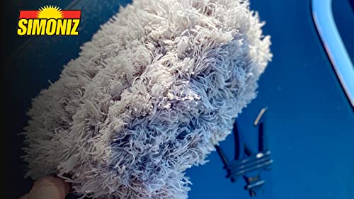 Simoniz Detailers Mini Microfiber Dusting Wand - Removable Duster For Easy Cleaning - Compact Handle & Duster Just 10” For Easy Trunk Storage - Great For Cars, Trucks, Suvs & Bikes Also Great In Home #TOP1