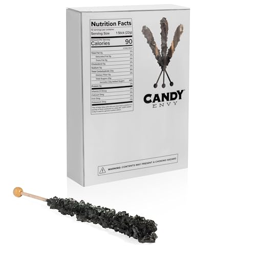 Candy Envy Black Rock Candy Sugar Sticks thumb #5