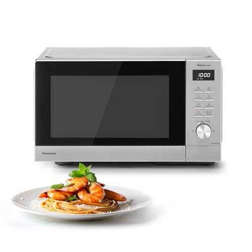 Panasonic NN-SD37QSBPQ 29L Solo Microwave Oven, 1000W, Auto Defrost, 11 Auto Programmes, Timer,...