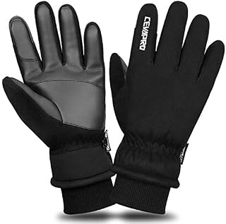 Cevapro Winter Gloves Cycling Waterproof Cycling Gloves Men Women Windproof Sports Gloves with Fleece for Sports such as Running Cycling Hiking Skiing
